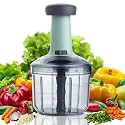 DDecora Stainless Steel Manual Chopper with lid