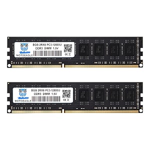 ddr3 16gb ram 16gb kit 2x8gb ddr3 1600mhz pc3-12800u non ecc unbuffered 15v 2rx8 dual rank 240 pin udimm desktop memory ram module upgrade