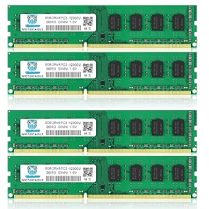 ddr3 ram 32gb 32gb 4x8gb pc3-12800u ddr3-1600 udimm 2rx8 dimm ram ddr3 8gb 1600mhz sdram 240-pin 15v cl11 non-ecc desktop pc memory kit