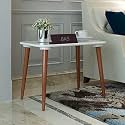 DDS Dream Decor Shoppee Fold-able Side Table/Tea Coffee Breakfast Table ( Wood,White )