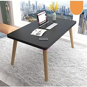 dds dream decor shoppee fold-able oval shaped side tabletea coffee breakfast table black