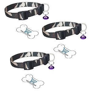 10mm x-small puppy kitten army print nylon collar with bell suitable for puppies of all dog small breeds adjustable soft nylon army strip