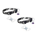 10mm X-Small Puppy Kitten Army Print Nylon Collar with Bell Suitable for Puppies of All Dog Small Breeds Adjustable Soft Nylon Army Strip