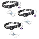 10mm X-Small Puppy Kitten Army Print Nylon Collar with Bell Suitable for Puppies of All Dog Small Breeds Adjustable Soft Nylon Army Strip