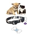 10mm X-Small Puppy Kitten Army Print Nylon Collar with Bell Suitable for Puppies of All Dog Small Breeds Adjustable Soft Nylon Army Strip,Multicolor