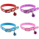 Adjustable Multiple Colors Superb Style Pet Dog Rubber Silicone Cat Collar with Bell Puppy Collar Training Collar, 75 cm, 75 cm