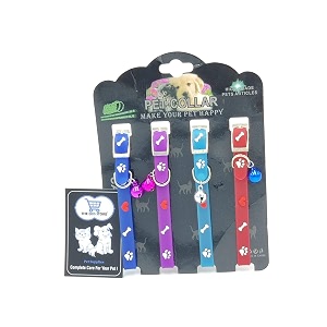 cat kittenrabbit extra small soft silicone pet whelping collars with bell - non-toxic environment-friendly - colorful collar for small pet animals - color may vary