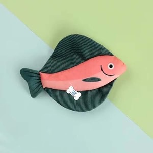 cat plushtoy simulation fish cat kittentoys 1 piece color may vary