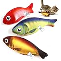 Catnip Toy for Cats,Catnip Filled Fish Mice Cat Teething Chew Toy-1 Piece (Color May Vary)
