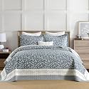 DDUOXIN Oversized King Bedspread 128x120-100% Cotton Reversible Quilt