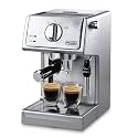 De'Longhi 15 Bar Pump Espresso Machine with Advanced Cappuccino System, Compact Stainless Steel Espresso Maker with Premium Milk Frother for Lattes, Single & Double Espresso, Tamper Included