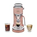 De'Longhi Dedica Duo Compact Espresso Machine - Cold Brew Coffee Maker with Milk Frother Wand- for Espresso, Hot &amp; Iced Coffee, Cappuccinos, Lattes &amp; Home Barista Brewing, Rosé Pink