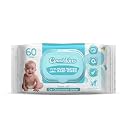 De-Chlorinated Pure Water Baby Wipes | Soft &amp; Thick 60 Count (Pack of 1) Gentle Unscented Wipes for Sensitive Skin | 99.9% Pure Water Based | Alcohol-Free, Paraben-Free