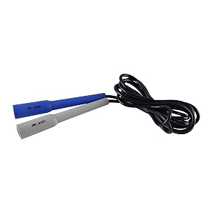 de jure fitness adjustable skipping rope  slim handle 275cm multiple colors blue-grey-black