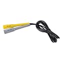 DE JURE FITNESS Adjustable Skipping Rope � Slim Handle, 275cm, Multiple Colors (Yellow-Grey-Black)