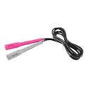 DE JURE FITNESS Adjustable Skipping Rope � Slim Handle, 275cm, Multiple Colors (Pink-Grey-Black)