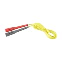 DE JURE FITNESS Adjustable Skipping Rope � Slim Handle, 275cm, Multiple Colors (Orange-Grey-Yellow)