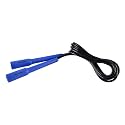 DE JURE FITNESS Adjustable Skipping Rope � Slim Handle, 275cm, Multiple Colors (Blue-Black)
