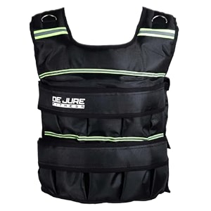 de jure fitness adjustable weighted vest jacket workout weight vest training fitness weighted vest jacket for man and woman 5 kg black