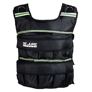 de jure fitness adjustable weighted vest jacket 5kg black for men amp women  workout weight vest for cross-training cardio amp strength  removable sand weights