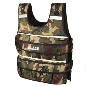 de jure fitness adjustable weighted vest jacket 5kg black for men amp women  workout weight vest for cross-training cardio amp strength  removable sand weights