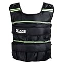 De Jure Fitness Adjustable Weighted Vest Jacket 15Kg (Black) for Men &amp; Women Workout Weight Vest for Cross-Training, Strength &amp; Cardio Sand-Filled Removable Weights, Padded Fit Belt