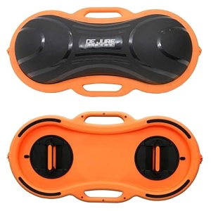 de jure fitness balance trainer stability half ball with pump - improve core and ab strength with full body home gym workouts or fitness training 63 cm