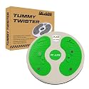 De Jure Fitness Tummy Twister & Abs Trimmer | Exercise Roller & Waist Shaper for Men & Women | Non-Slip Home Workout Equipment for Weight Loss & Core Training (Green)