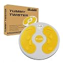 De Jure Fitness Tummy Twister &amp; Abs Trimmer | Exercise Roller &amp; Waist Shaper for Men &amp; Women | Non-Slip Home Workout Equipment for Weight Loss &amp; Core Training (Yellow)