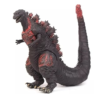 de-lite action figures soft touch vinyl plastic collectible model toys small mini shin monstergodzilla black mini small size - 7cm