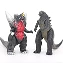 De-Lite™ Action Figures Soft Touch Vinyl Plastic Collectible Model Toys… (SpaceGodzilla &amp; JuniorGodzilla, 2 Pieces Pack, Mini Small Size - 7cm)
