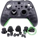 Deal4GO FULL Housing Shell kit w/Trigger Buttons Thumbsticks Bumper D-pad replacement for Xbox Series X|S Controller (20th Semi-transparent), White Limited Edition