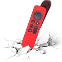 Protective Silicone Case Compatible with New Siri Apple TV 4k 2nd Generation Remote Skin-Friendly Shock Proof Anti-Slip Washable Protective Cover Sleeve (Black)