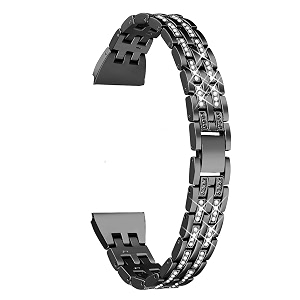 3840 mm diamond bling metal band stainless steel replaceable strap bracelet compatible with apple watch iwatch series se654321 black