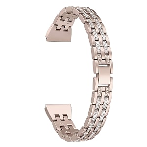 4244 mm diamond bling metal band stainless steel replaceable strap bracelet compatible with apple watch iwatch series se654321 gold