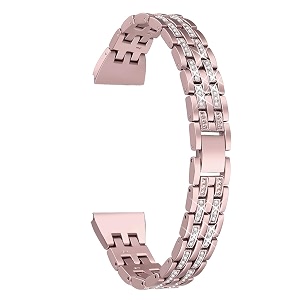 4244 mm diamond bling metal band stainless steel replaceable strap bracelet compatible with apple watch iwatch series se654321 rose gold