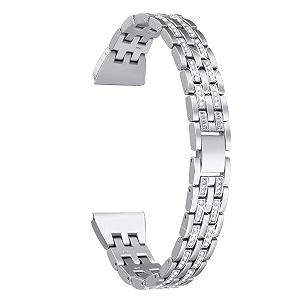3840 mm diamond bling metal band stainless steel replaceable strap bracelet compatible with apple watch iwatch series se654321 silver