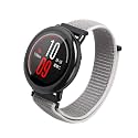 Sikai Nylon Sport Loop Band 22mm Universal Replacement Strap Compatible with Amazfit Pace/Stratos/Samsung Gear S3 Classic/Frontier with Hook and Loop Fastener Closure (Seashell)