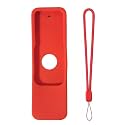 Silicone Tv Remote Cover for Apple TV 4K / 4th Gen Siri Remote Protective Case Sleeve (Red) [Remote NOT Included]
