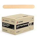 Dealmed Junior 5.5" Tongue Depressors - Sterile Wood, 100 Ct (10 Pack)