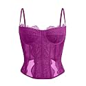 Dealmore Corset Tops for Women Going Out Fall Fashion Crop Sexy Lace Outfit