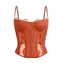 Dealmore Corset Tops for Women Going Out Fall Fashion Crop Sexy Lace Outfit