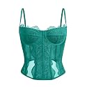 Dealmore Corset Tops for Women Going Out Fall Fashion Crop Sexy Lace Outfit