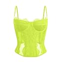 Dealmore Corset Tops for Women Going Out Fall Fashion Crop Sexy Lace Outfit