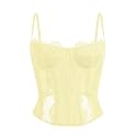 Dealmore Corset Tops for Women Going Out Fall Fashion Crop Sexy Lace Outfit