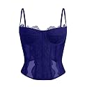 Dealmore Corset Tops for Women Going Out Fall Fashion Crop Sexy Lace Outfit