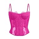 Dealmore Corset Tops for Women Going Out Fall Fashion Crop Sexy Lace Outfit