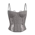 Dealmore Corset Tops for Women Going Out Fall Fashion Crop Sexy Lace Outfit