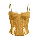 Dealmore Corset Tops for Women Going Out Fall Fashion Crop Sexy Lace Outfit
