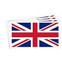 dealzEpic - UK Flag/Union Jack - Self Adhesive Peel and Stick Vinyl Decal/Car Bumper Sticker - 3.94 x 2.13 inches | Pack of 4 Pcs